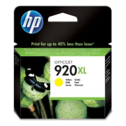 HP 920XL Jaune - Cartouche d'encre HP d'origine (CD974AE)