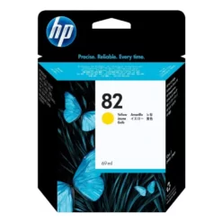 HP 82 Jaune - Cartouche d'encre HP d'origine (C4913A)