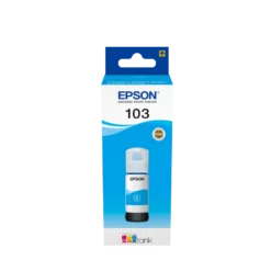 Epson 103 Cyan - Bouteille d'encre Epson d'origine (C13T00S24A)