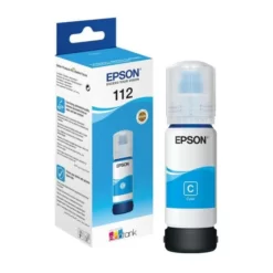 Epson 112 Cyan - Bouteille d'encre Epson EcoTank d'origine (C13T06C24A)