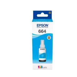 Epson 664 C (T6642) Cyan - Bouteille d'encre Epson d'origine (C13T66424A)