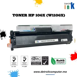 Toner Compatible HP 106X (W1106X) Noir - NajmInk